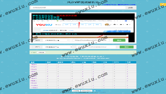 【首发】VIP视频解析程序源码带后台登陆