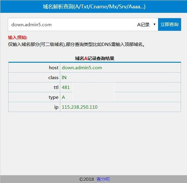 【首发】域名解析信息查询工具网页版 v1.2